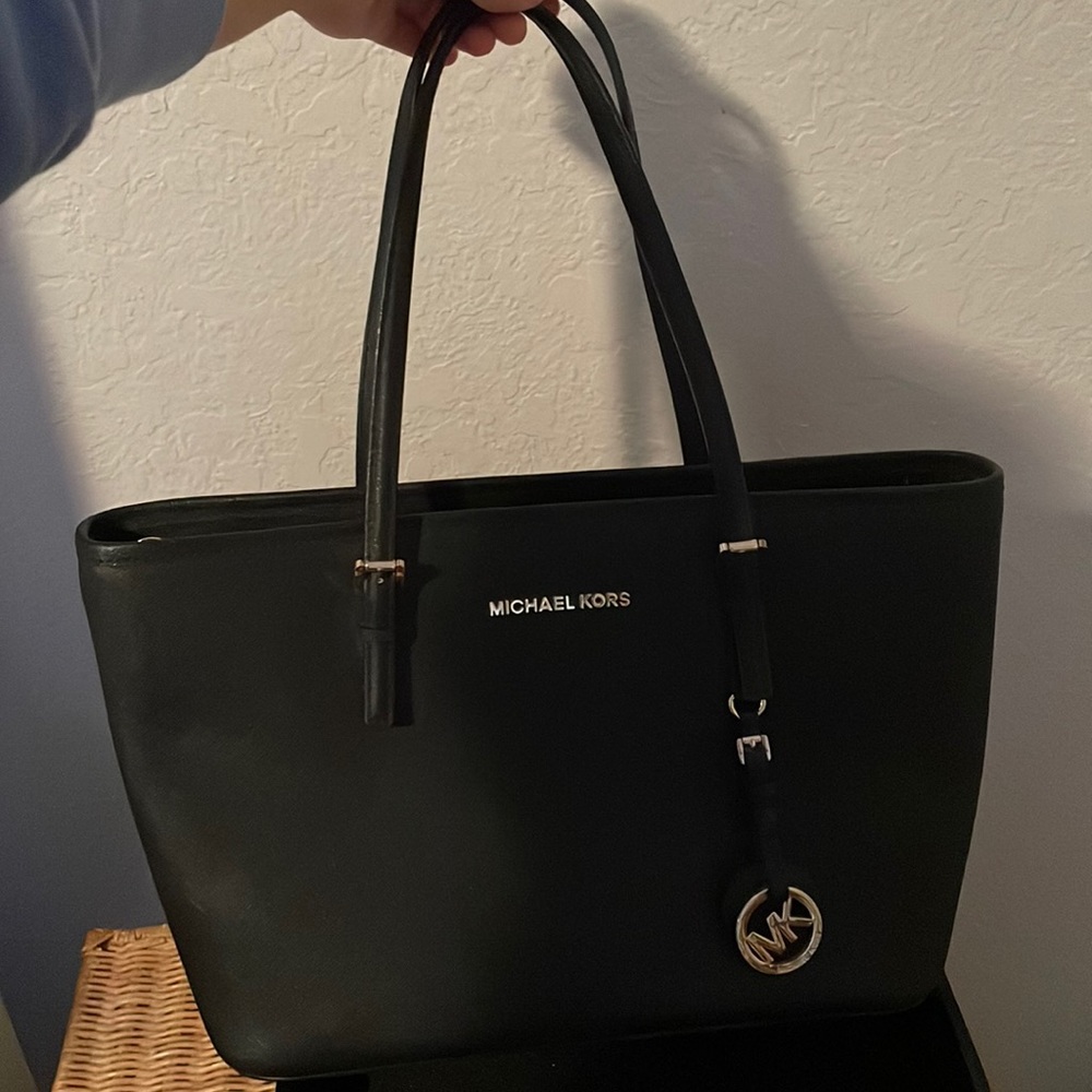 Michael Kors black purse.